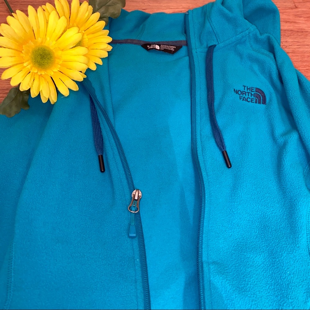North Face Turquoise Fleece Jacket